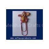Personalized Style Cute Animal Shape Soft PVC Paper Clip for Commercial Promotional Gifts