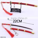 One Piece Zoro Red Color Cosplay Wholesale Sword Japanese Anime Weapon 22CM