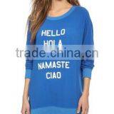 Vintage Inspired Top Stitched Women's Sweatshirt thumbnail-2