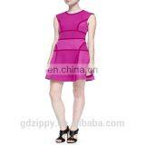Wholesale Fit-and-flare Dress High Quality Burgundy Bandage Dress Dropship thumbnail-2