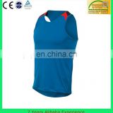 pomotion blue sportwear mens,mens sports singlet made in china,quick dry fit tank top manufacturer(7 Years Alibaba Experience)