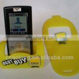 Soft Pvc,rubber Mobile Phone Holder With Make Your Custom Own Logo