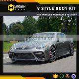 M design style carbon fiber full set bumper body kit for porsch panamera 971 2014 UP