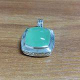 925 Silver DY Designer Inspired  Chalcedony Ablion Pendant Necklace