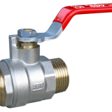 Threaded M / F 338 High Performance PN25 Brass Ball Valve Full Bore Chrome-plate Ball