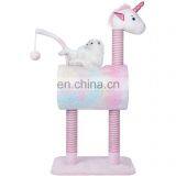 Unicorn Cat Tree Condo Furniture Plush Scratching Posts Pet Play House Cat Tree thumbnail-1