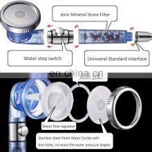 PC Transparent Ionic 3 Sprayer Water Saving Hand Shower Head thumbnail-5