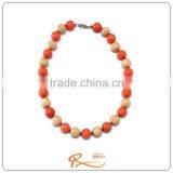 Wholesale Women Temperamental Fashion Simple Design Red Bead Necklace thumbnail-1
