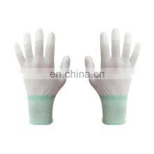 High Quality Anti-static ESD PU Finger Coated Gloves thumbnail-1