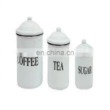White Metal Canister Sets