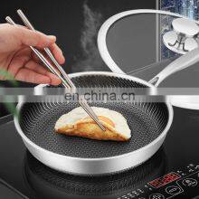 Household Omelette Frying Induction SS Deep Shape Non Stick Baking Cheese Round Cake Pan thumbnail-3