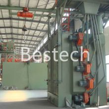 Hanger hook shot blasting machine for casting manhole cover surface cleaning