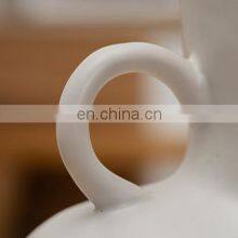 Nordic INS Figurines Creative Design Model Home Decorative Abstract Handmade M Body Base Art Ceramic Flower Vase thumbnail-3