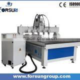 China Suppliers 4 Head Woodworking Cnc Router for Wood Door, Guitar, Furniture/ Wood Cutting Cnc Machine for Sale thumbnail-6