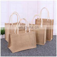 High Quality Sublimation Anime Blank Tote Bag Personalized White and Beige Jute Tote Bag for Wedding thumbnail-4