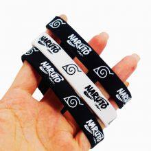 OEM Customized LOGO Fans Black and White Two Colors a Set of Waterproof Smooth Durable Silicone Bracelet thumbnail-4