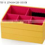 W1275Y-5 Wholesale Stackable Jewelry Display Tray Cardboard Packaging Cosmetic Box