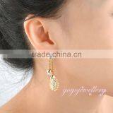 Wholesale Saudi Gold Jewelry Dangle Gold Earring Designs thumbnail-6