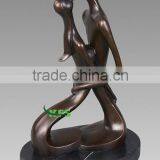 Bronze Kissing Abstract Statue