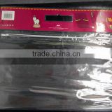 Qingdao JTD manufacture customized zipper transparent / clear vinyl pvc bag s for blankets