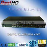 2 in 4 Out HDMI to Vga Amplifier Splitter 1x4 3D-Support thumbnail-1
