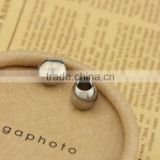 S619 stainless steel jewelry findings stainless steel oval bead
