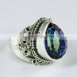 Extravaganze Mystic Topaz 925 Sterling Silver Ring thumbnail-1