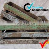 Country Distressed Color Shabby Chic Wooden Crate