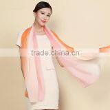 2016 Factory Direct Fashion High Quality Elegant Lady 100% Silk Scarf, Multi Colors Silk Chiffon Long Scarf Shawl Wholesale Supplier's Choice thumbnail-6