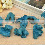 Wholesale Blue Coral Natural Material Coral Pendant Gemstone for Jewelry Making thumbnail-2