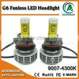 2016 New Generation 7G 6G 8G LED Headlight G6 Fanless Design All in One Headlight Kit 9004 9007 thumbnail-4