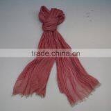 Hot Selling Spring and Autumn Monochrome 100 Cotton Scarf thumbnail-2
