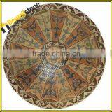 36inch round tumbled natural stone stone flowers medallion mosaic for hallway floor