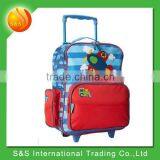 Multi-functional good quality large capacity girl trolley school bag