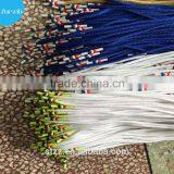 Cotton Fabric Material and Round Feature Colored Waxted Shoe String 3mm