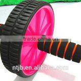 New 2015 POWER Fitness ab Wheel Abdominal Roller With Free Knee Pad Power Wheel thumbnail-1