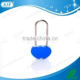 AJF New Arrival Only Manufacturer Popular Wholesale Colored Aluminium Double Heart Shape Padlock thumbnail-2