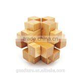 2015 Hot Sale Wooden IQ Intelligent Puzzle Magic Puzzle Kongming Lock Brain Teaser Model Number GAD1074 thumbnail-4