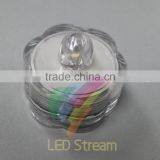 Mini Waterproof Flower Tea Light Submersible Lamp For Christmas Holiday Wedding Party Swimming Pool Cell Battery thumbnail-2