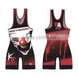 High Quality Low Price Customized Wrestling Singlets thumbnail-1