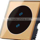 Wireless US/ EU Standards Modern Tempered Glass 3 Gang 1way White Wall Electric Smart Touch Switch thumbnail-1