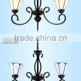European MED Style Black Iron Chandelier Light thumbnail-2