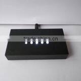 Black Rectangle Plastic LED Light Base With Power Adaptor for Crystal Display thumbnail-2