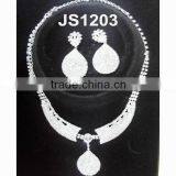 Fashion Wedding Bridal Crystal Avenue Necklace Jewelry Set thumbnail-4