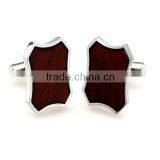 Special Rose Wood Cufflinks With Crystal thumbnail-3