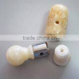 High-Grade Natural Yellow Jade Curtain Rod Head, Club Head, Screw Head thumbnail-1