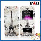 High Quality Wallet Leather Stand Colored Drawing Case for Iphone 6 thumbnail-1