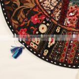 Indian Traditional Meditation Pillows Round Cushion Ethnic Decorative Pillow Patchwork Pillows thumbnail-3