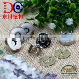 28L magnetic button silver magnetic snap button for handbags