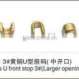 Brass U Top Stopper No.3 Middle Opening,zipper Agarment Ccessories thumbnail-1